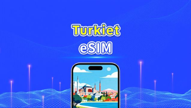 Turkiet eSIM | 4G/5G | Höghastighetsdata | Daglig paket/datapaket | 24 timmar | 1-30 dagar | QR-kod