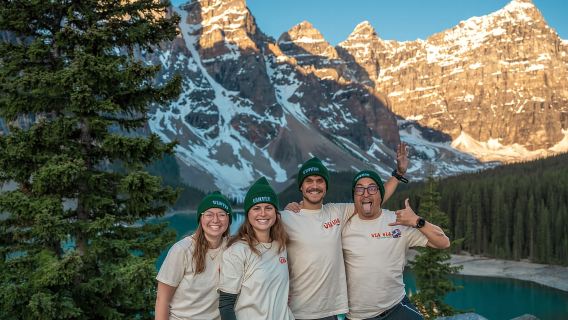 Expérience du lever du soleil au lac Moraine et de l'heure dorée au lac Louise