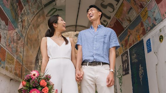 Filmische fotoshoot in Lissabon met een topfotograaf