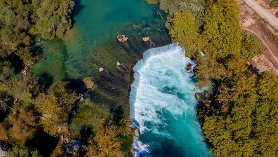Manavgat River Boat, Bazaar & Waterfall Tour with BBQ Lunch from Alanya
