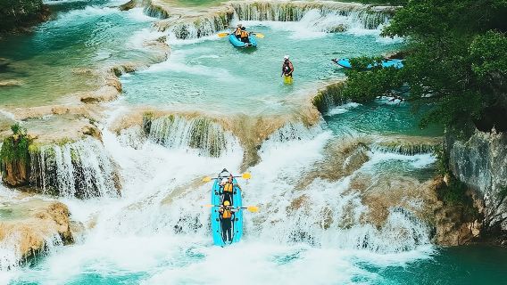Kayaking Mreznica Waterfalls close to Plitvice Lakes