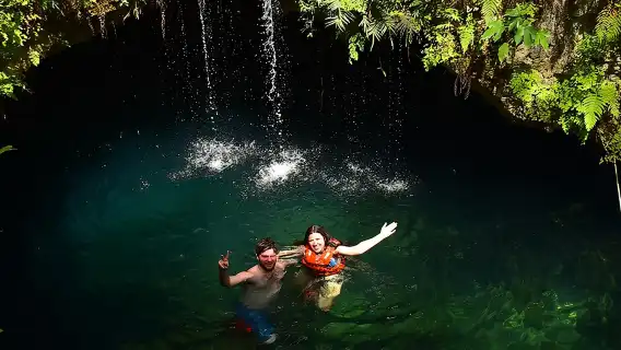 Small-Group 3 Hidden Cenotes Adventure with Tequila Tasting