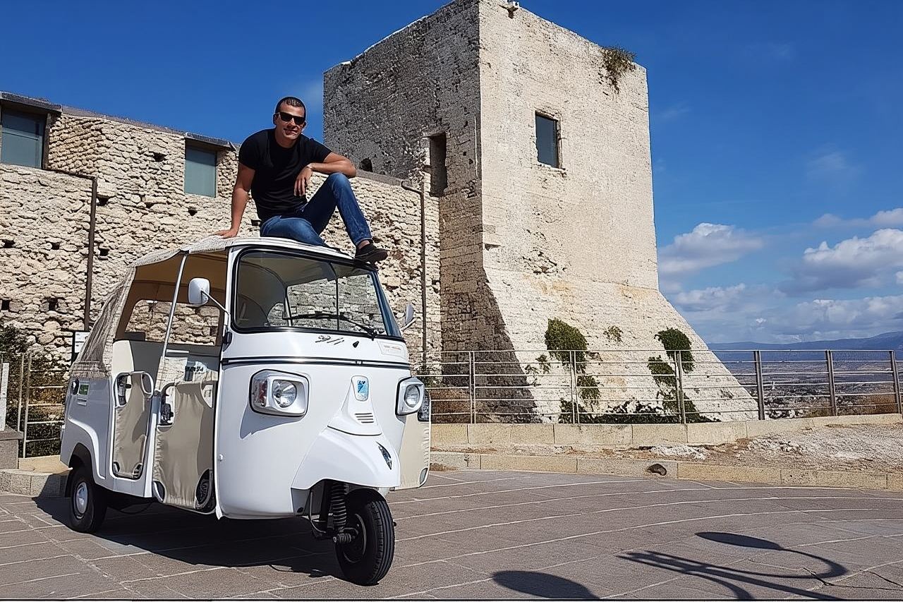 Apelisetta tuk tuk: 2 hours tour of Cagliari