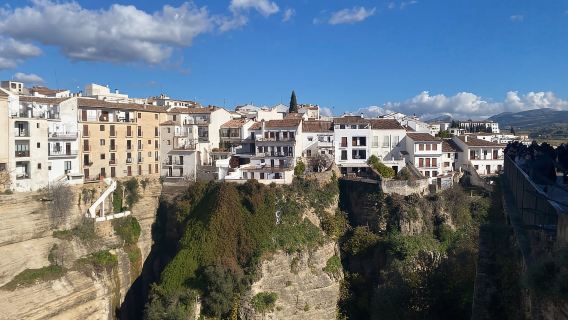 From Mijas, Malaga: Ronda Private Transport Café Bullring Tapas Drinks