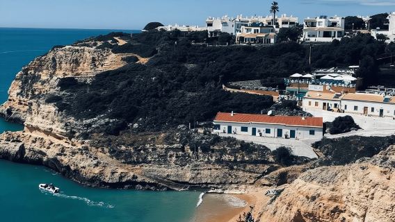 From Faro: Benagil, Algar Seco, and Marinha Adventure Tour