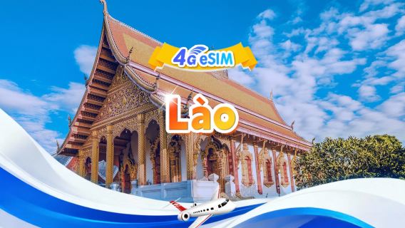 Lào 4G eSIM|/ Gói hàng ngày / Gói tổng lượng|3GB/ngày - Tổng dung lượng 30GB|3-30 ngày|24 giờ|Mã QR