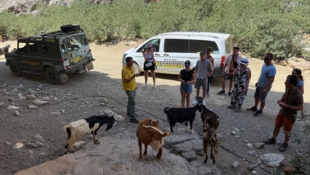 Jeep-Safari zum Strand von Trypiti und zur Schlucht