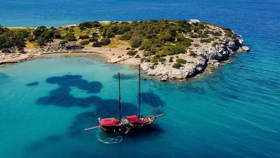 Athens cruise: Agistri, Moni/Metopi, Aegina with lunch & drinks