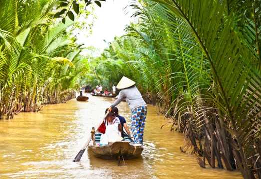 Ho Chi Minh City Mekong River Delta + Vinh Trang Pagoda 1-day tour [My Tho Village/Ben Tre Coconut Village]