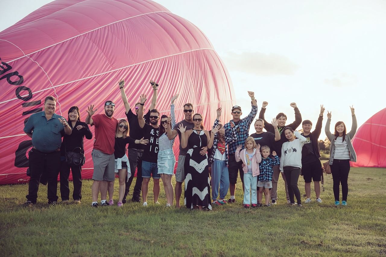 Gold Coast Pink Hot Air Balloon Ride with Go Ballooning (Includes Photos & Videos)