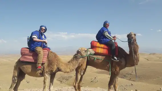 Quad Biking & camel ride Agafay desert with Lunch or dinner