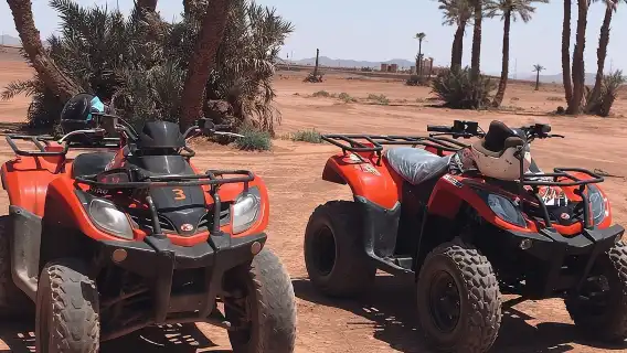 EN Quad tour to the Desert DE la Palmeraie DE Marrakech