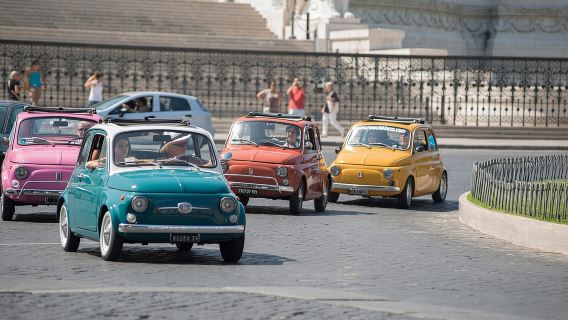 EXP Rom: 3-stündige Autotour mit einem klassischen Fiat 500