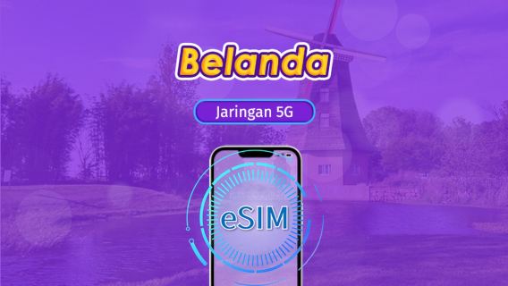 Belanda | 5G/4G eSIM | Mendukung TikTok & ChatGPT | Paket harian/Paket data | Billing hari natural | 1 - 30 Hari | Kode QR