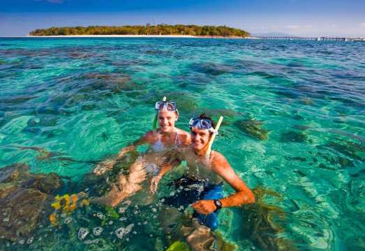 Cairns Green Island Big Cat half-day tour with snorkeling/glass-bottom boat AUD 111.12
