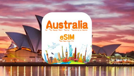 Australia 4G/5G eSIM | Daily package/Total package | 1GB/day-total 30GB | 1-30 days | QR code