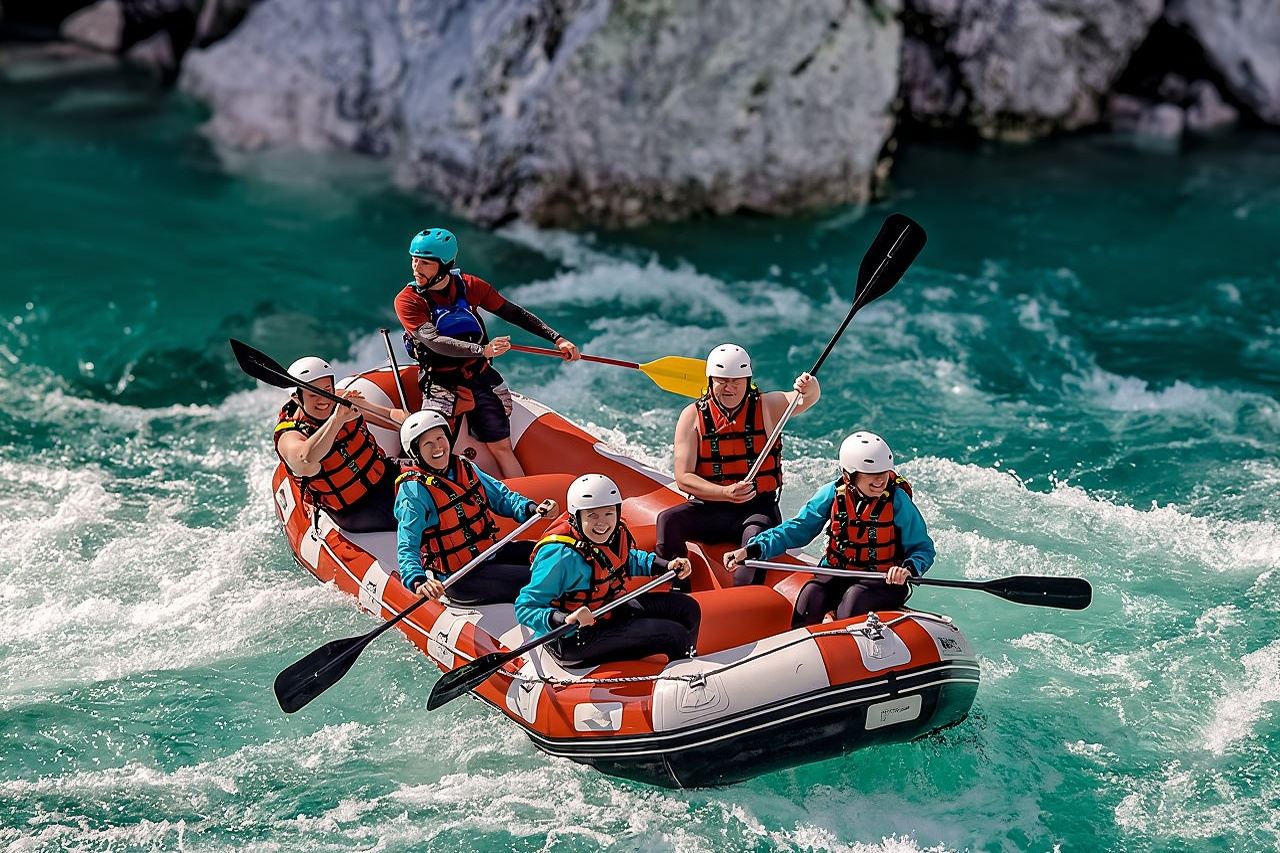 Whitewater Rafting on the Soča River in Bovec, Slovenia
