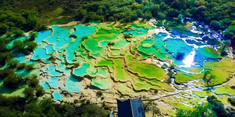 黃龍風景名勝區一日遊【九寨溝-黃龍-黃九站/松潘站 含黃龍門票】