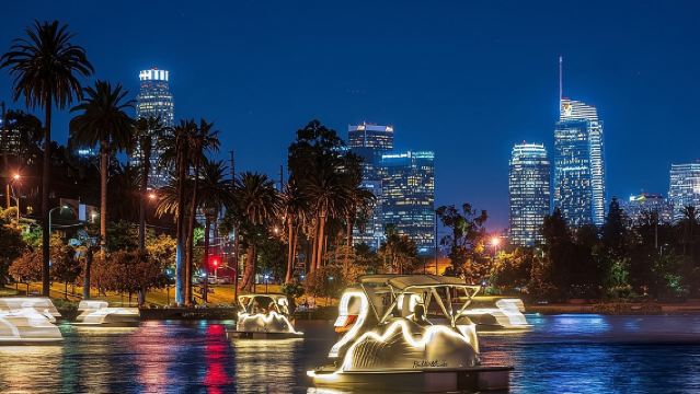 Swan Boat Rental in Echo Park