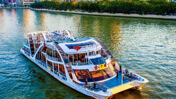 【廣州遊船】廣州珠江金璟號遊船包船支援團建聚會用餐