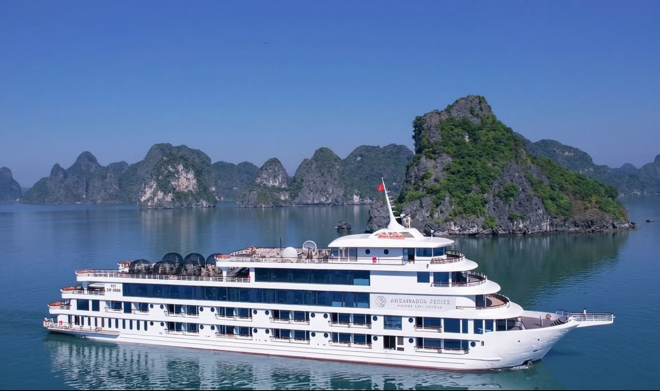 Halong-Bucht in Vietnam + Tagesausflug zur Insel Tuan Chau [Auswahl zwischen 5-Sterne- und 6-Sterne-Kreuzfahrtschiffen + Transfer in Hanoi]