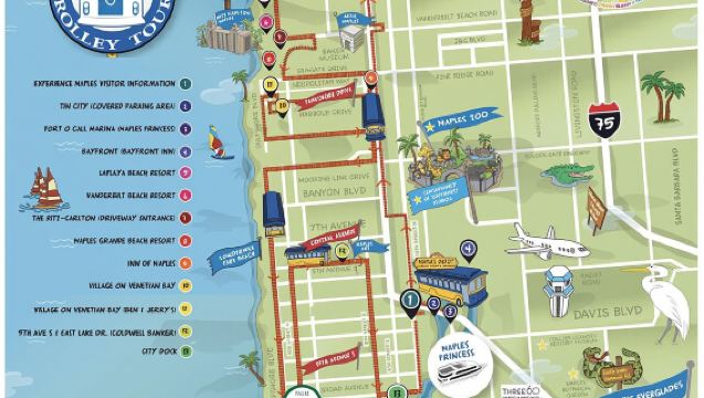 Geführte Tour durch Naples mit einer historischen Straßenbahn (Hop on - Hop off)