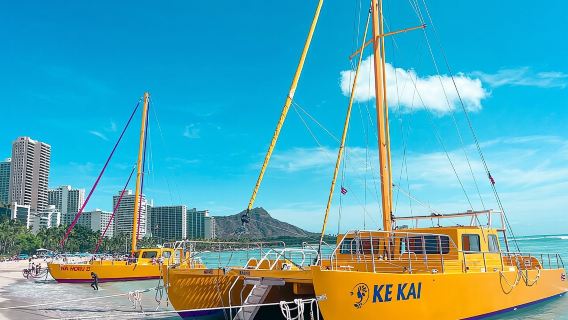 1-stündiger Segeltörn zum Diamond Head Beach am Waikiki Beach