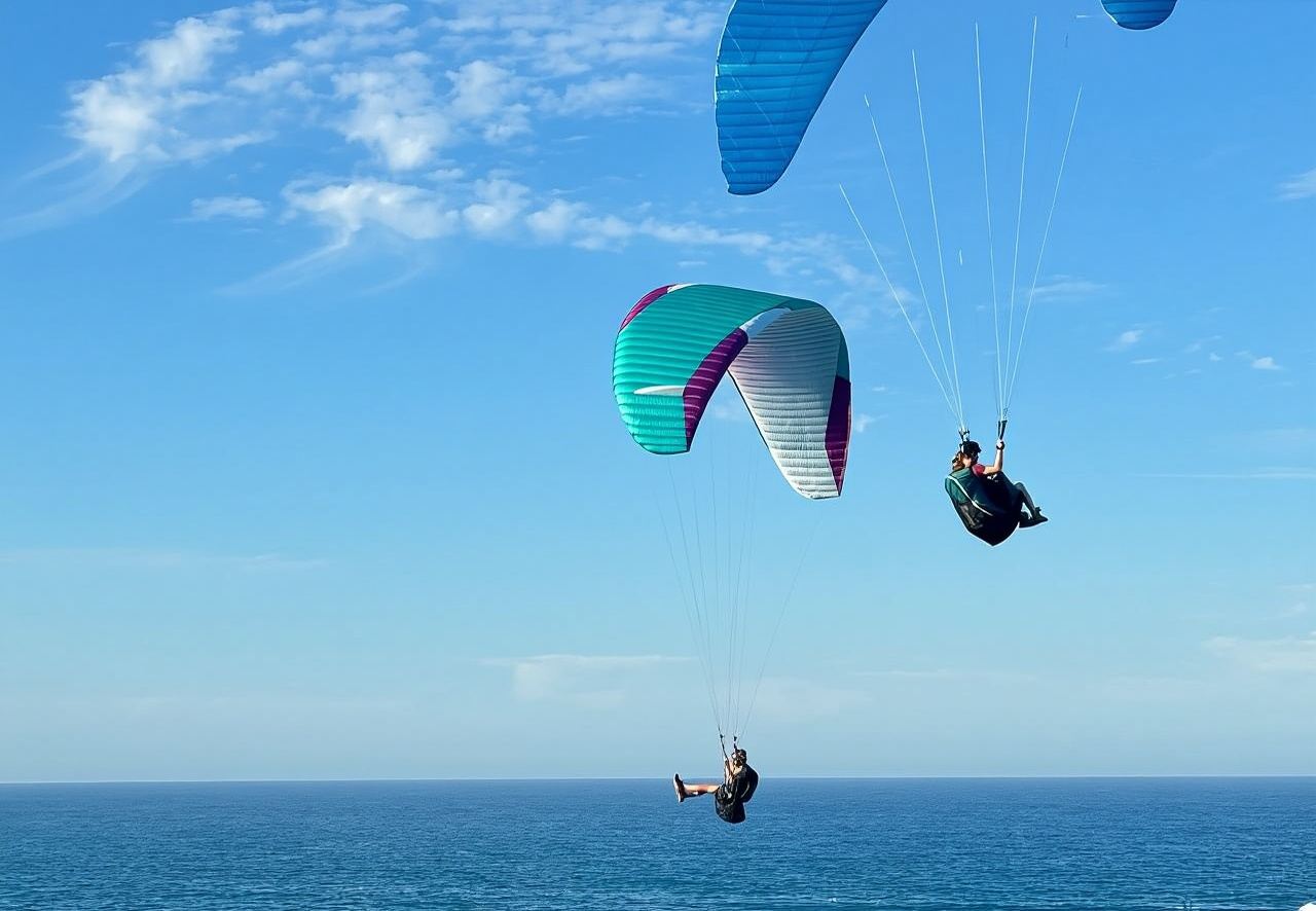 山東煙台海景滑翔傘【高空觀光+海景飛行+專業教練一帶一】