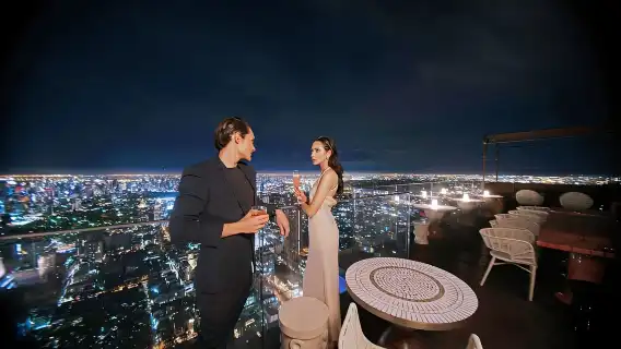 曼谷:Mahanakhon SkyWalk 門票(含可選項目)