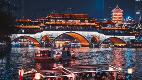 成都錦江遊船-精選成都必打卡夜遊點，乘船遊覽成都夜景名片