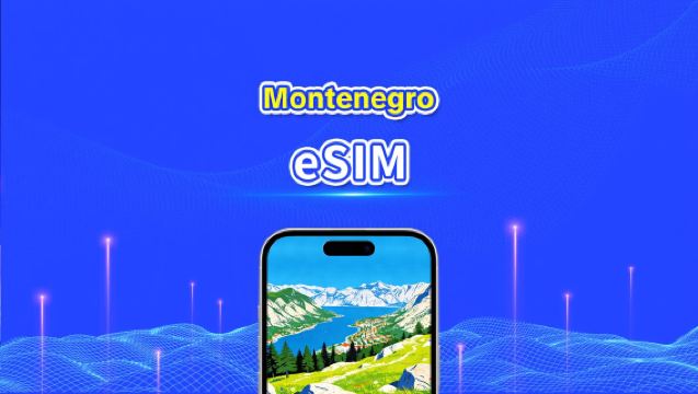 Montenegro eSIM | Höghastighetsdata | 5G/4G | Dagspaket/Datapaket | 24 timmar | 1-30 dagar | QR-kod