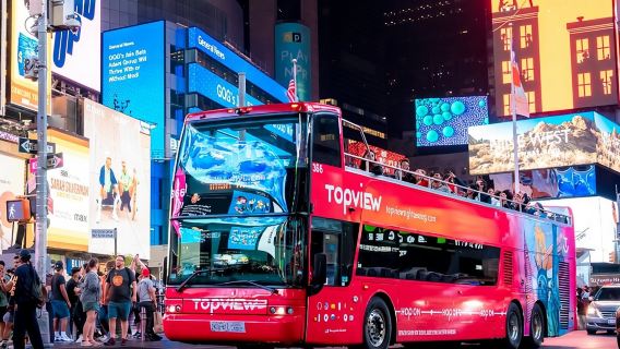 New York Night Tour Open Top Bus Tour