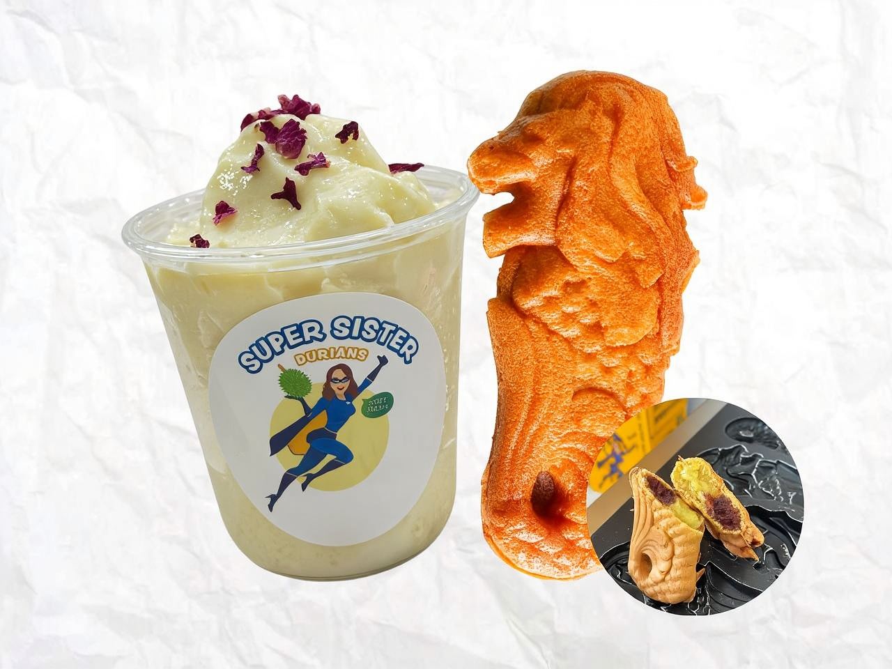 Paquete 3: Pez león mandarín asado + Durian foam