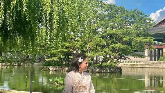 Séance photo au palais de Gyeongbokgung avec votre propre téléphone