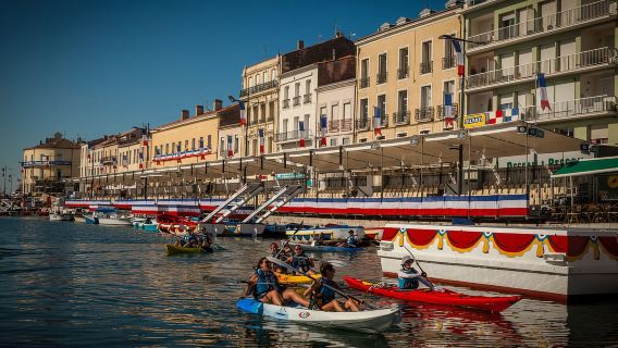 Sète: Geführte Kajaktour auf dem Mittelmeer
