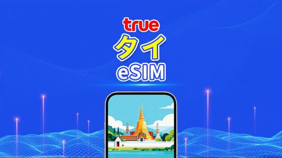 タイ TrueMove 5G eSIM｜データ総量プラン／無制限データ｜1～30日｜24時間単位課金｜QR Code