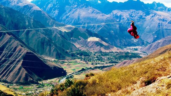Zip Line Setengah Hari Dari Cusco.