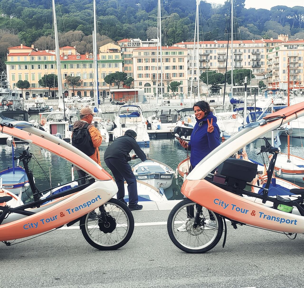 Nice : Visite guidée privé 40min en pouss pouss électrique.