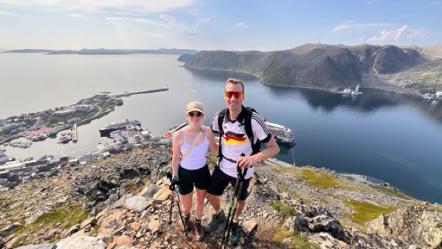 Honningsvåg: Escursione a piedi. Vista sull'Oceano Artico dalle montagne