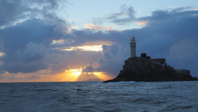 Baltimore Harbor: Sunset Cruise to Fastnet Rock Lighthouse