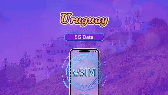 Uruguay | 5G/4G eSIM | Daily package/traffic package | Billed by calendar days | 1-30 days | QR code