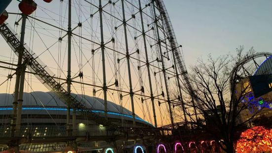 东京巨蛋旁边的这个文京区后乐园也是人气挺旺的。来这里玩的人挺