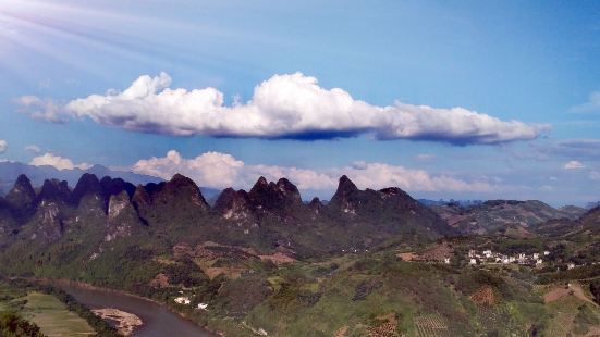 最方便去大面山，相公山，及周边拍日出日落，看云海一览漓江风光