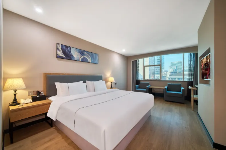 궈마오스자 호텔(항저우 시후 호수변인타이in77)