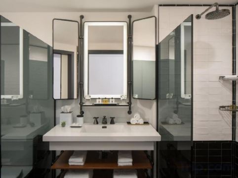 Thompson Seattle, by Hyatt Room Type - 1 King Bed with City View ADA with Rollin Shower