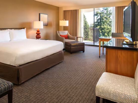 DoubleTree by Hilton Seattle Airport Room Type - King Room with Balcony and Mountain View 