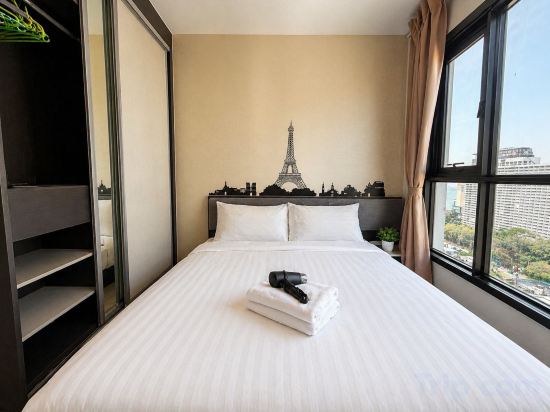 WCC Serviced Apartment at The Base Central Pattaya Room Type - High Floor Partial Sea View 1Br