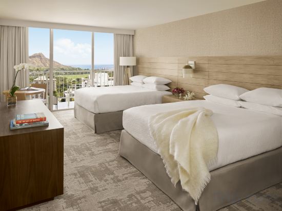 'Alohilani Resort Waikiki Beach Room Type - Diamond Head Ocean View Two Queens