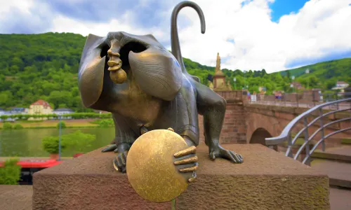 Brass Monkey Statue