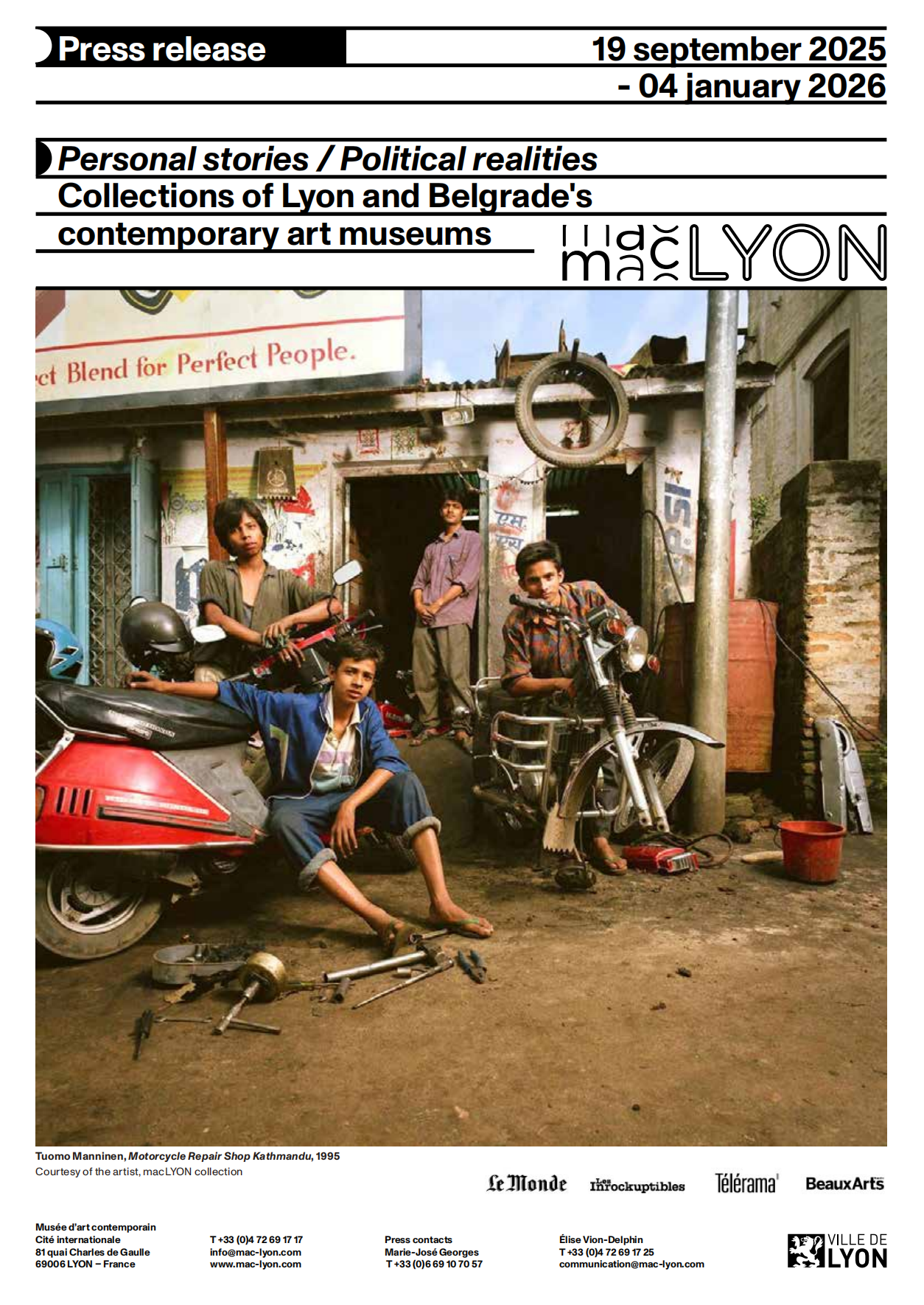 Personal Stories/Political Realities: New Exhibition at the Lyon Museum of Contemporary Art | Museum of Contemporary Art of Lyon